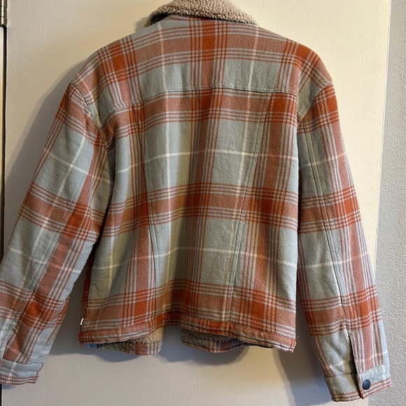 Sisstr evolution plaid blue Sherpa lined jacket - medium - Picture 10 of 14